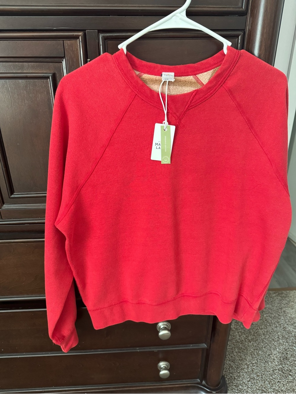 New holiday Marine Layer Red Crewneck Sweatshirt Women's Pullover 🍁🍂🍃